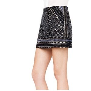 Stunning Club Monaco Beaded Mini Skirt
